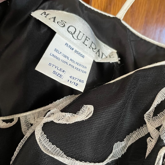 Jr size 11/12 Masquerade strapless party dress - Picture 3 of 5